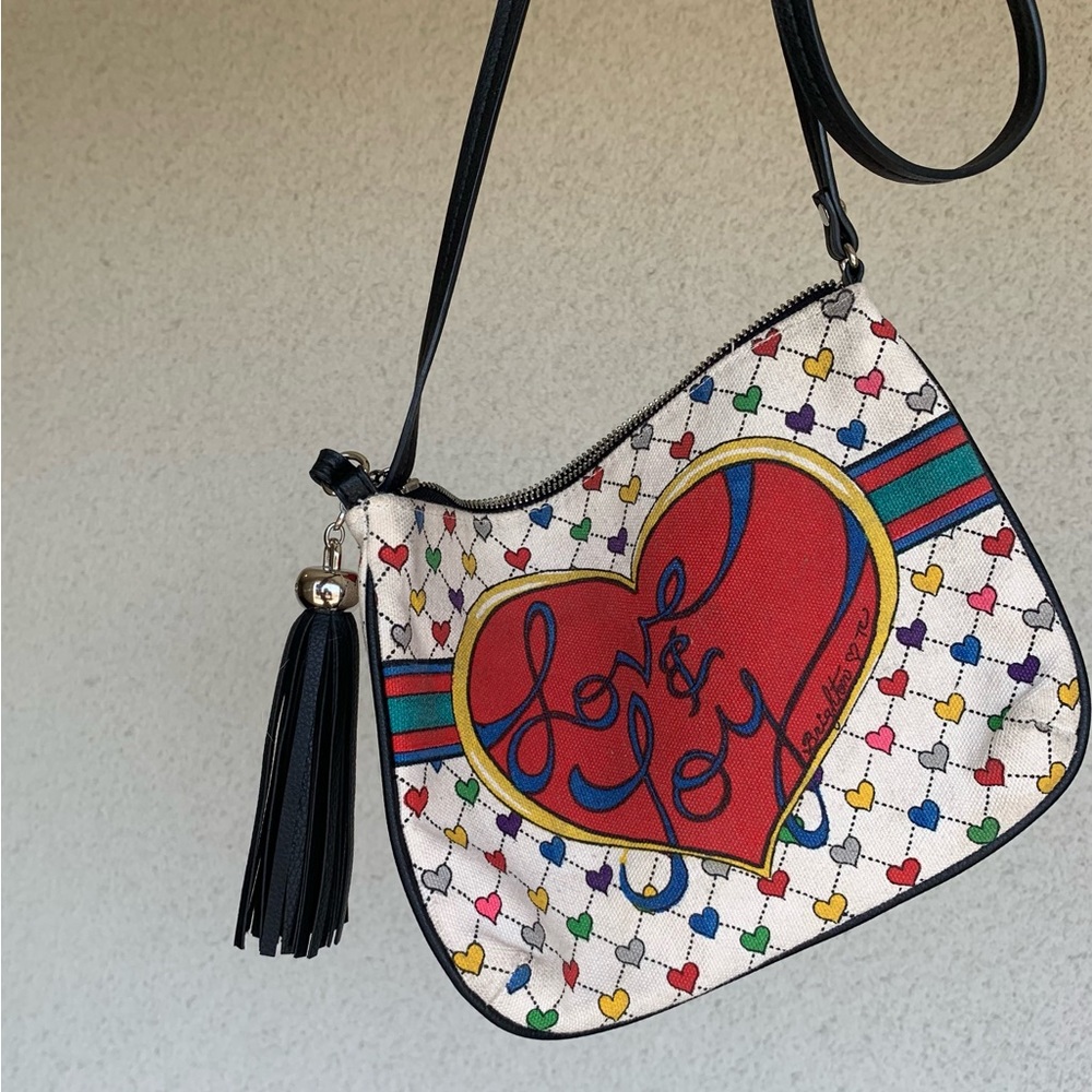 Brighton collectibles Holiday Crossbody Purse - Bow Heart Love & Joy